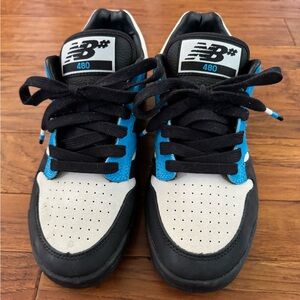 New Balance 480 Black and Blue Sneakers